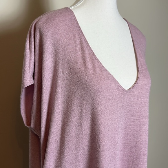 ARITZIA Wilfred Free Marcoux Tunic Dress Pockets
 V-neck in Lilac Size Small‎ - Picture 3 of 8